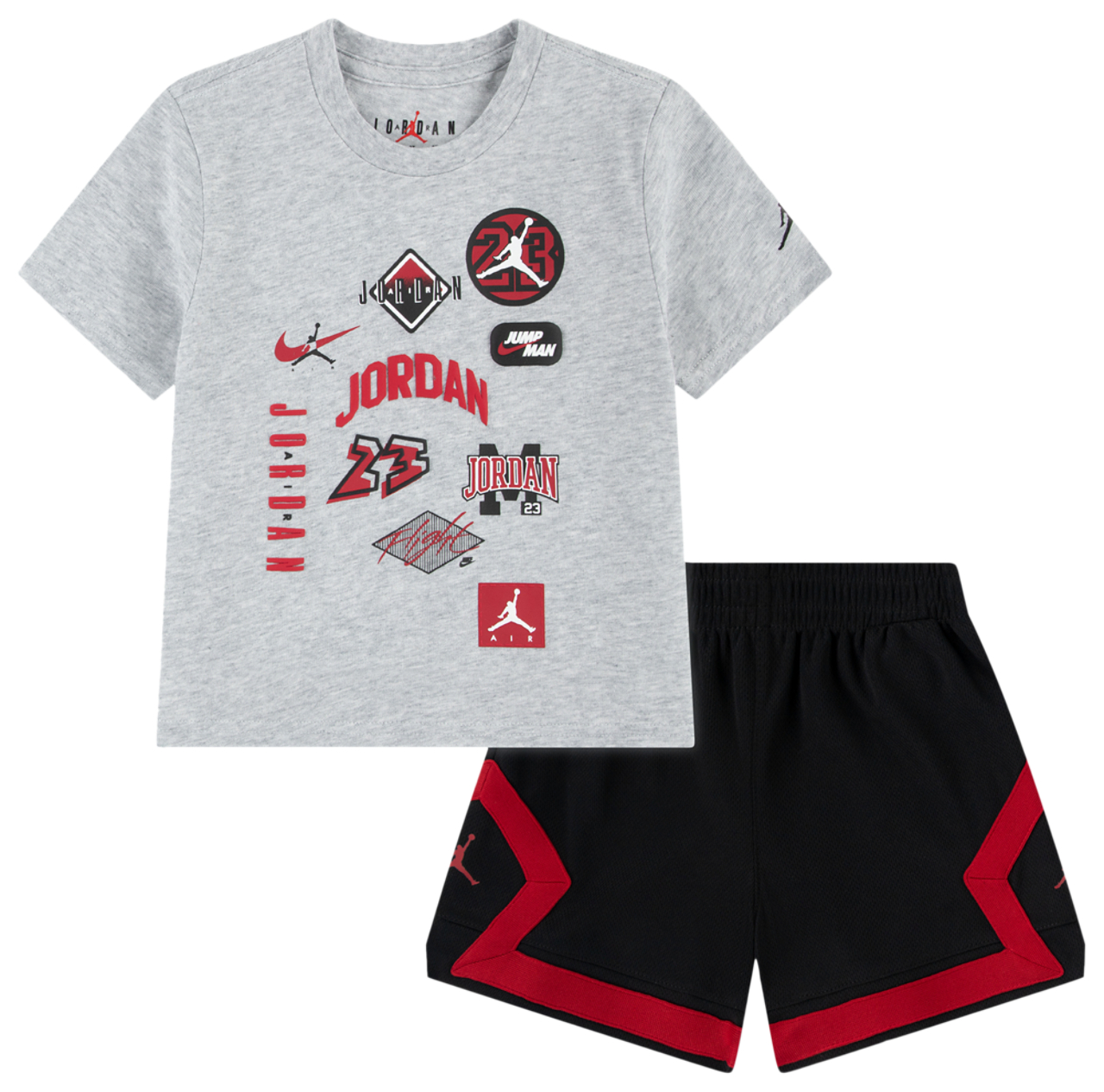 Jordan Dynasty Patch T-Shirt Shorts Set Image 1 of 5. Tap to open photo gallery.