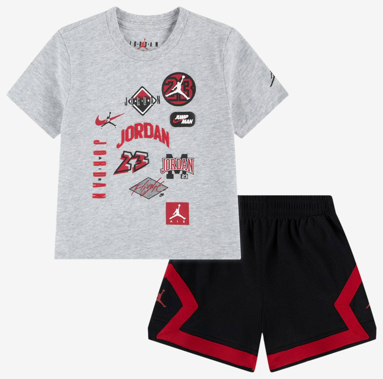 Jordan Dynasty Patch T-Shirt Shorts Set Image 1 of 5. Tap to open photo gallery.