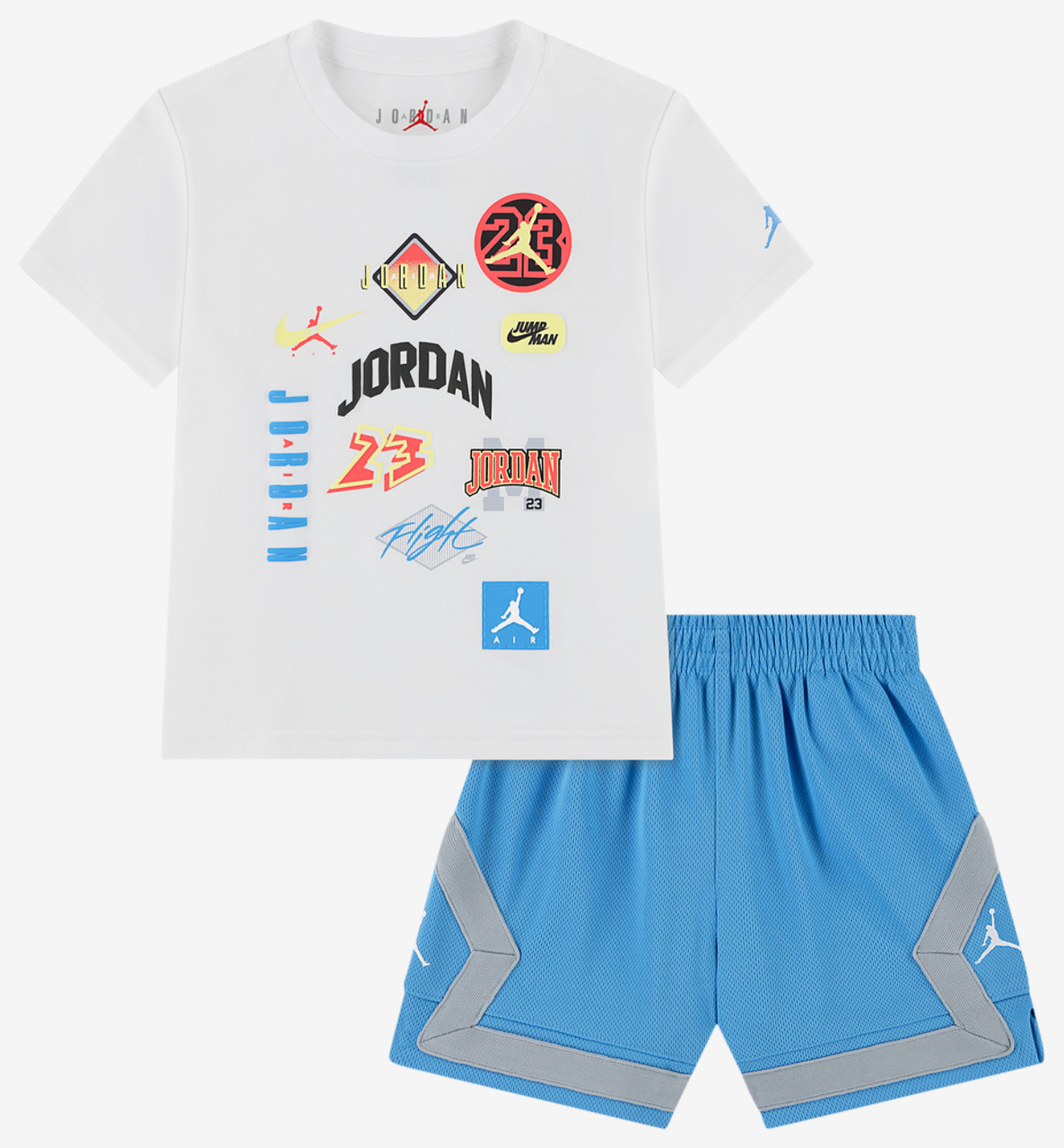 Jordan Dynasty Patch T-Shirt Shorts Set Image 1 of 5. Tap to open photo gallery.