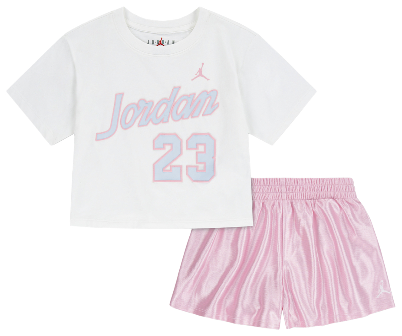 Jordan Flowy Durasheen Shorts Set Image 1 of 5. Tap to open photo gallery.