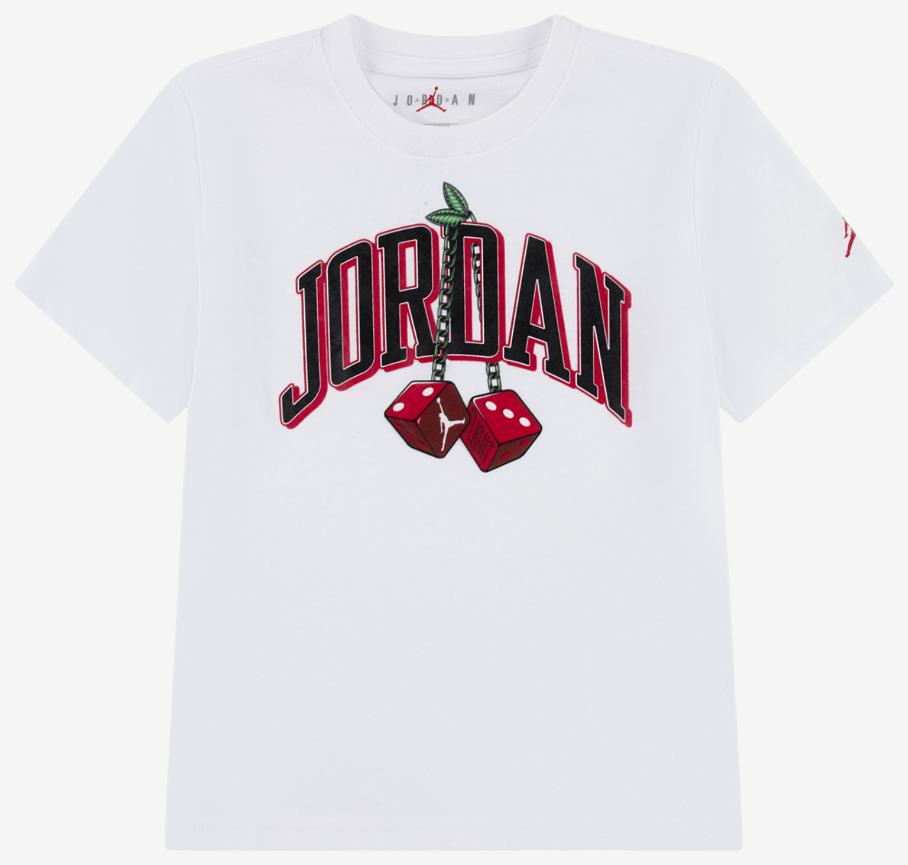Jordan AJ13 Cherry Dice T-Shirt Image 1 of 3. Tap to open photo gallery.