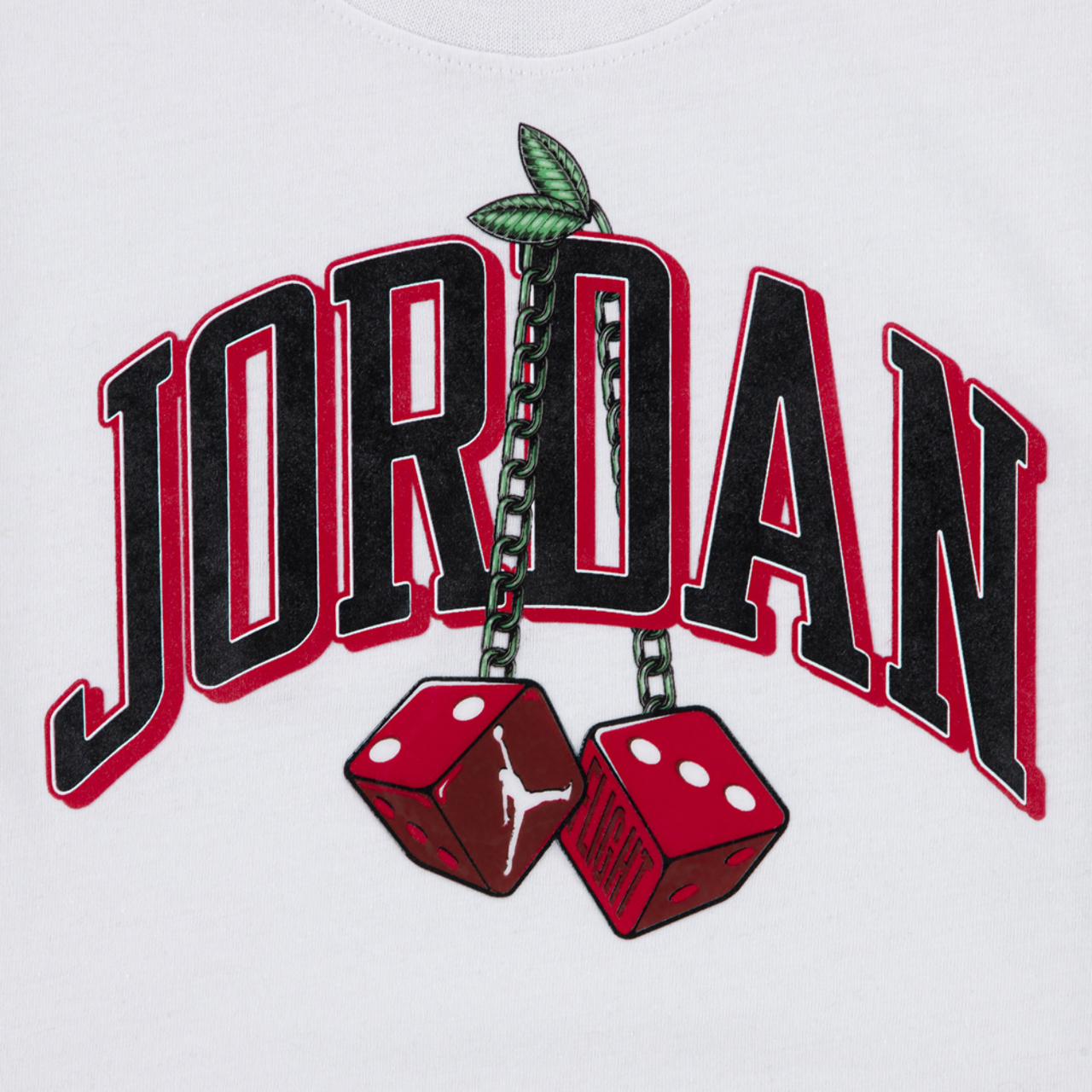 Jordan AJ13 Cherry Dice T-Shirt Image 3 of 3. Tap to open photo gallery.