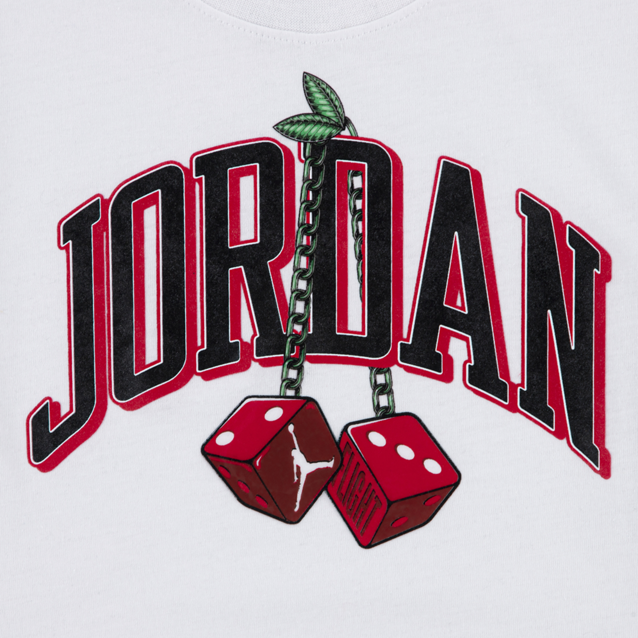 Jordan AJ13 Cherry Dice T-Shirt Image 3 of 3. Tap to open photo gallery.