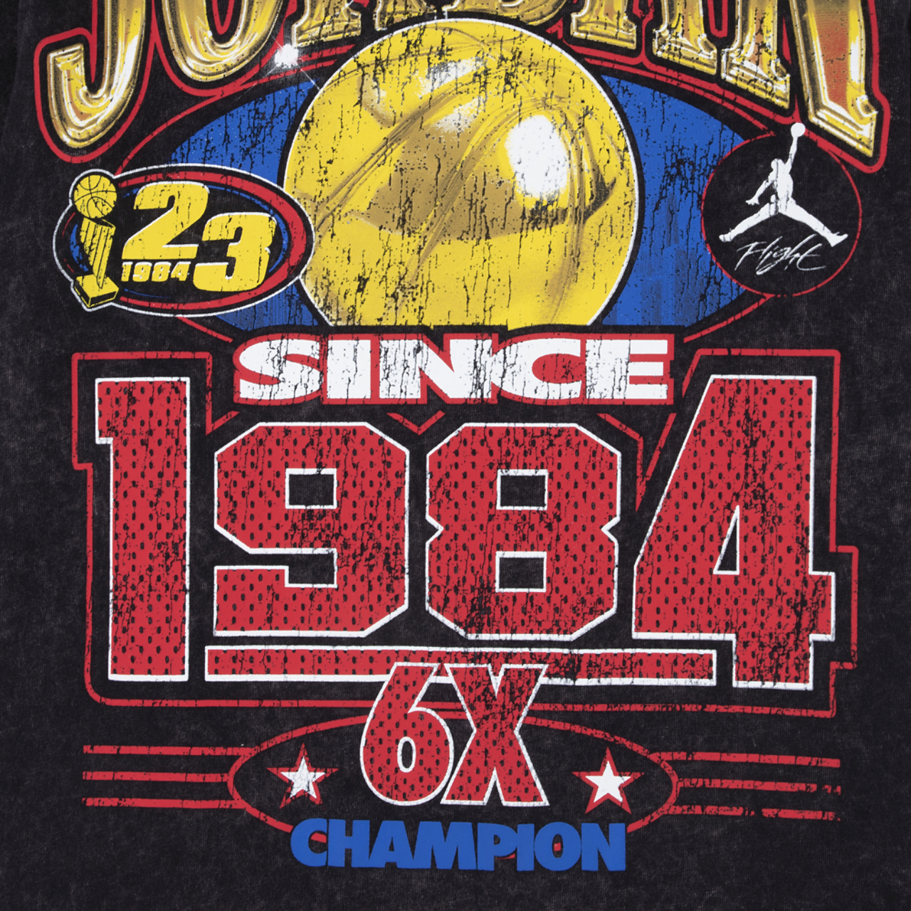 Jordan Gold 6X Since 84 T-Shirt Image 3 of 3. Tap to open photo gallery.