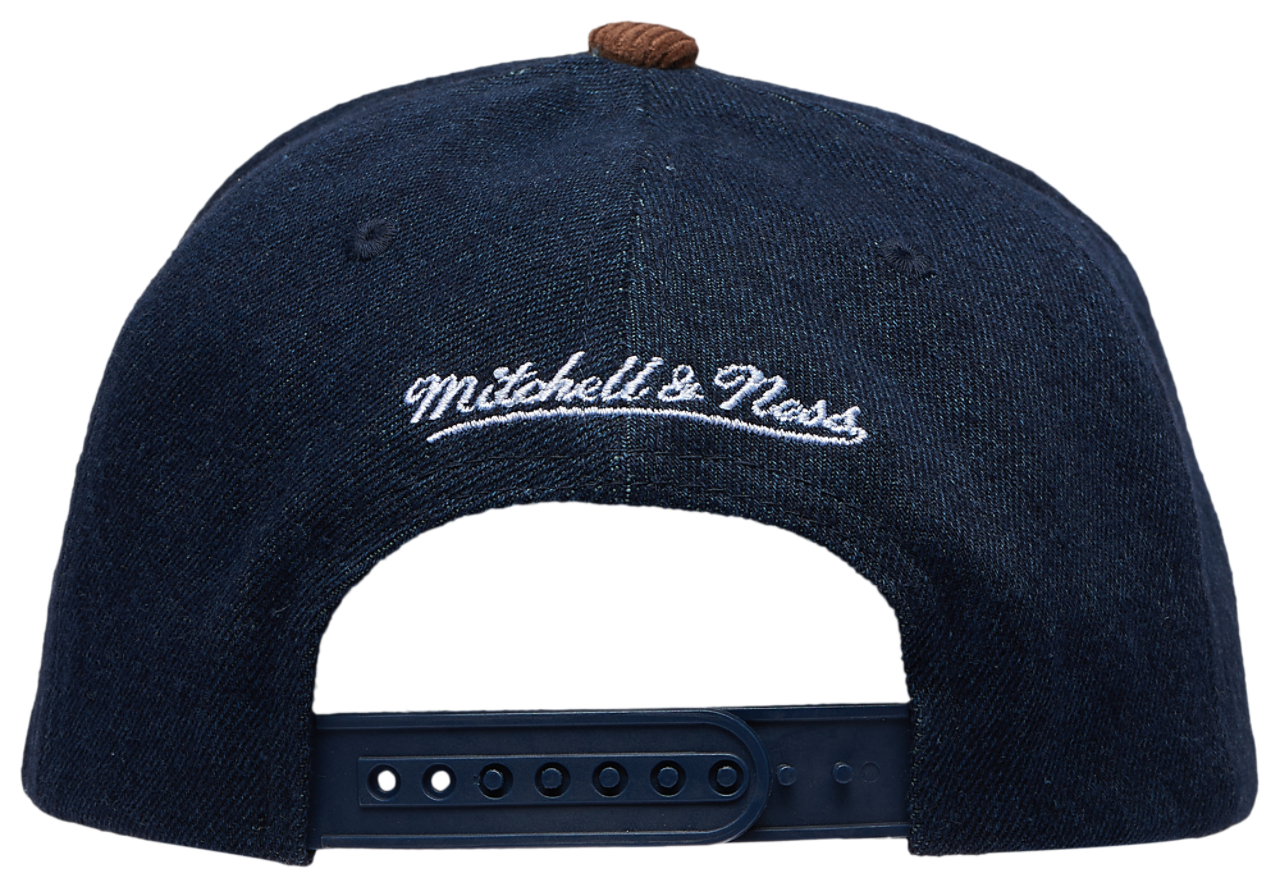 Mitchell & Ness Marlins Denim Cord Pro Pinch Cap Image 4 of 5. Tap to open photo gallery.