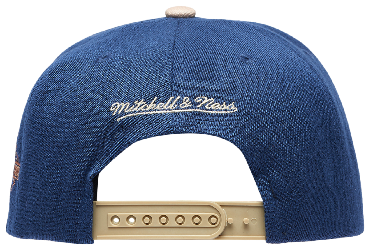Mitchell & Ness Yankees Navy & Tan Pro Pinch Cap Image 4 of 5. Tap to open photo gallery.
