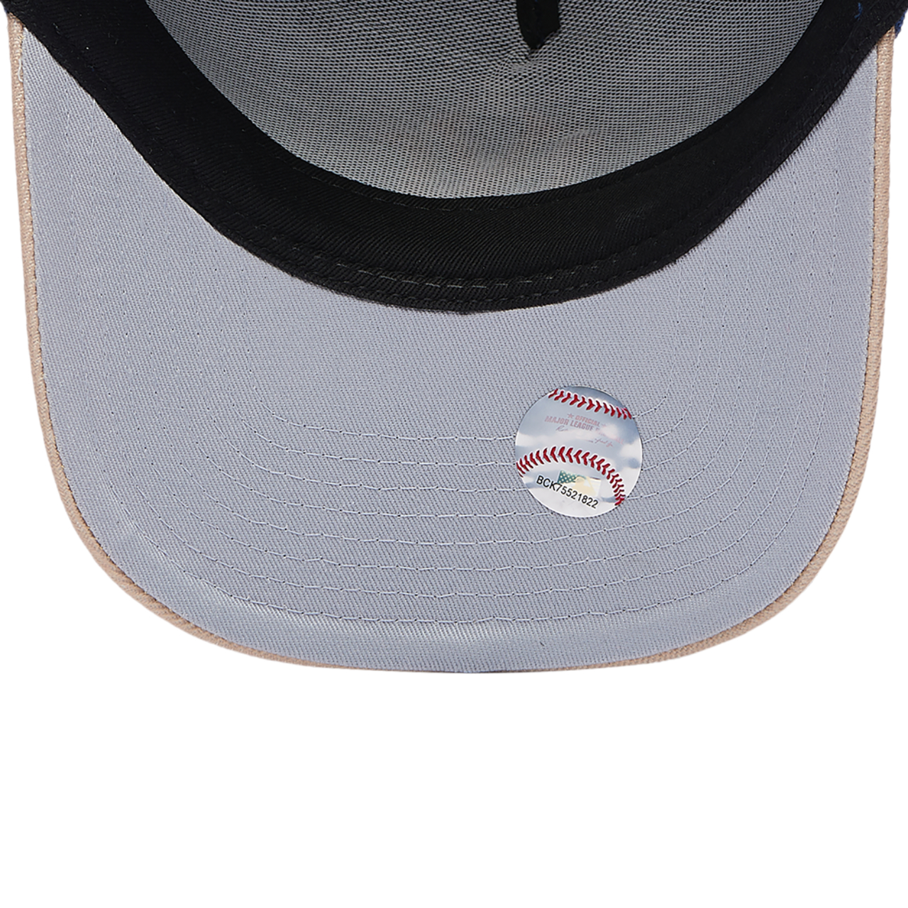 Mitchell & Ness Yankees Navy & Tan Pro Pinch Cap Image 5 of 5. Tap to open photo gallery.