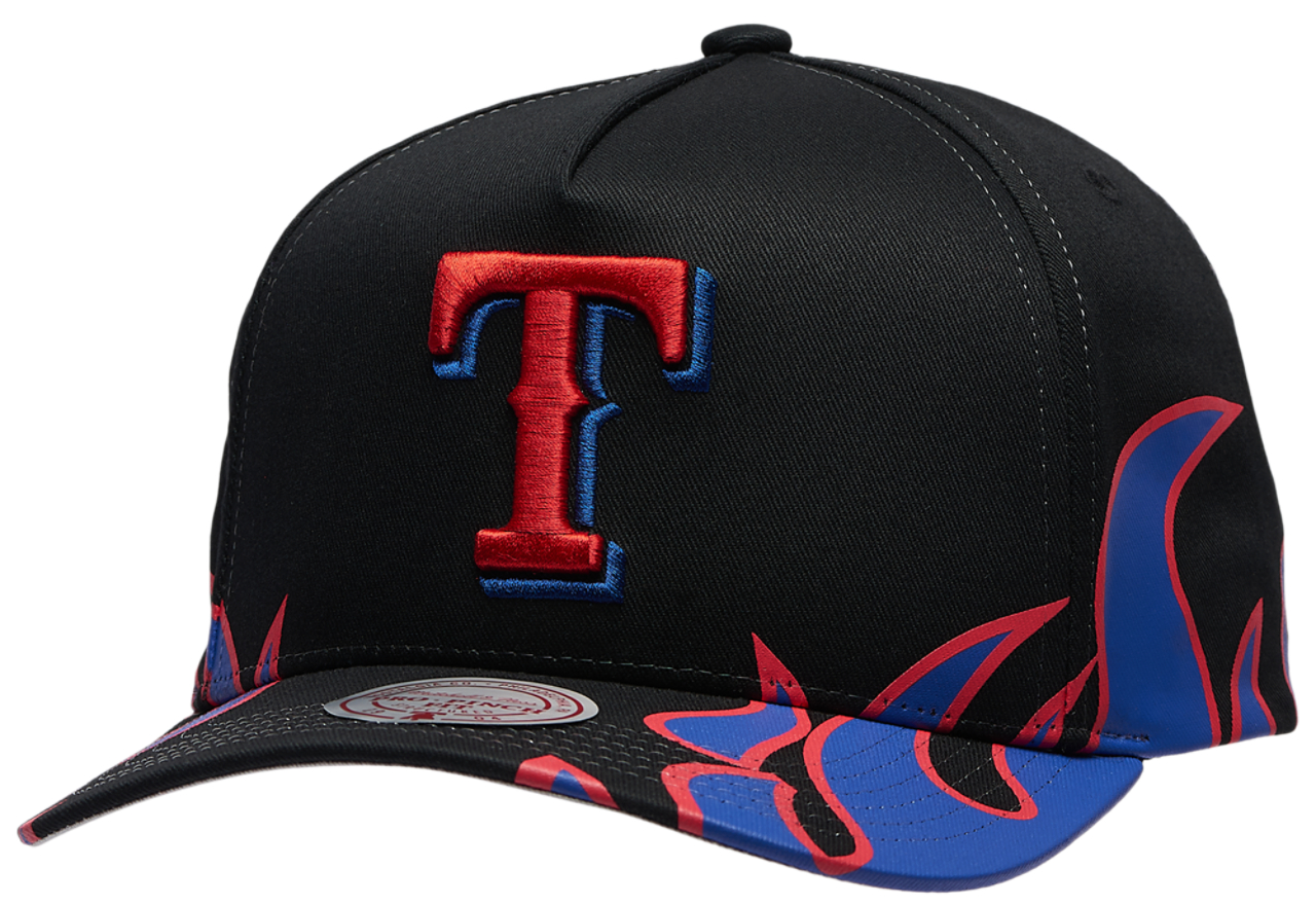 Mitchell & Ness Rangers Hot Head Pro Pinch Cap Image 1 of 5. Tap to open photo gallery.