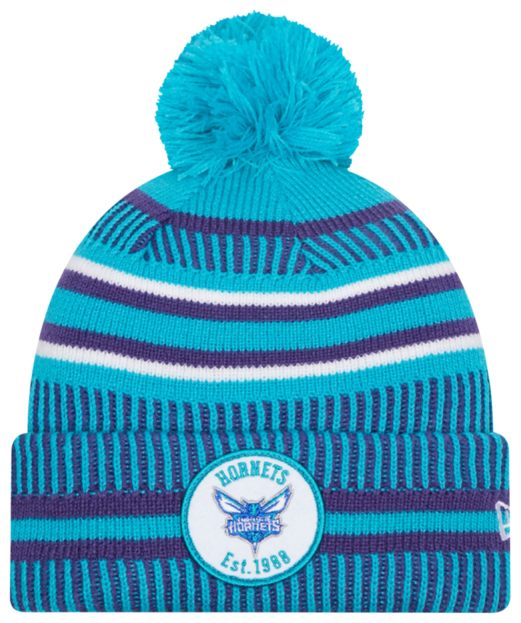 New Era Hornets Sport Pom Knit Image 1 of 2. Tap to open photo gallery.
