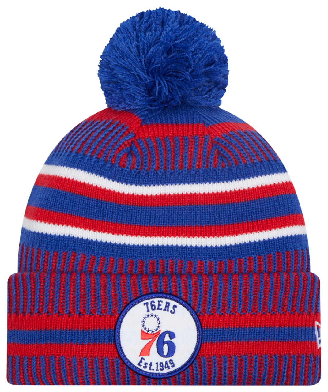 New Era 76ers Sport Pom Knit Image 1 of 2. Tap to open photo gallery.