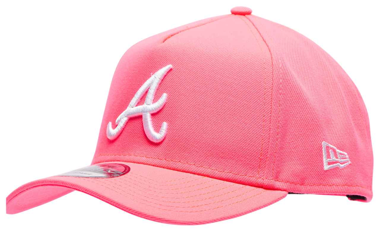 New Era Braves A Frame Neon Adjustable Cap Image 1 of 6. Tap to open photo gallery.
