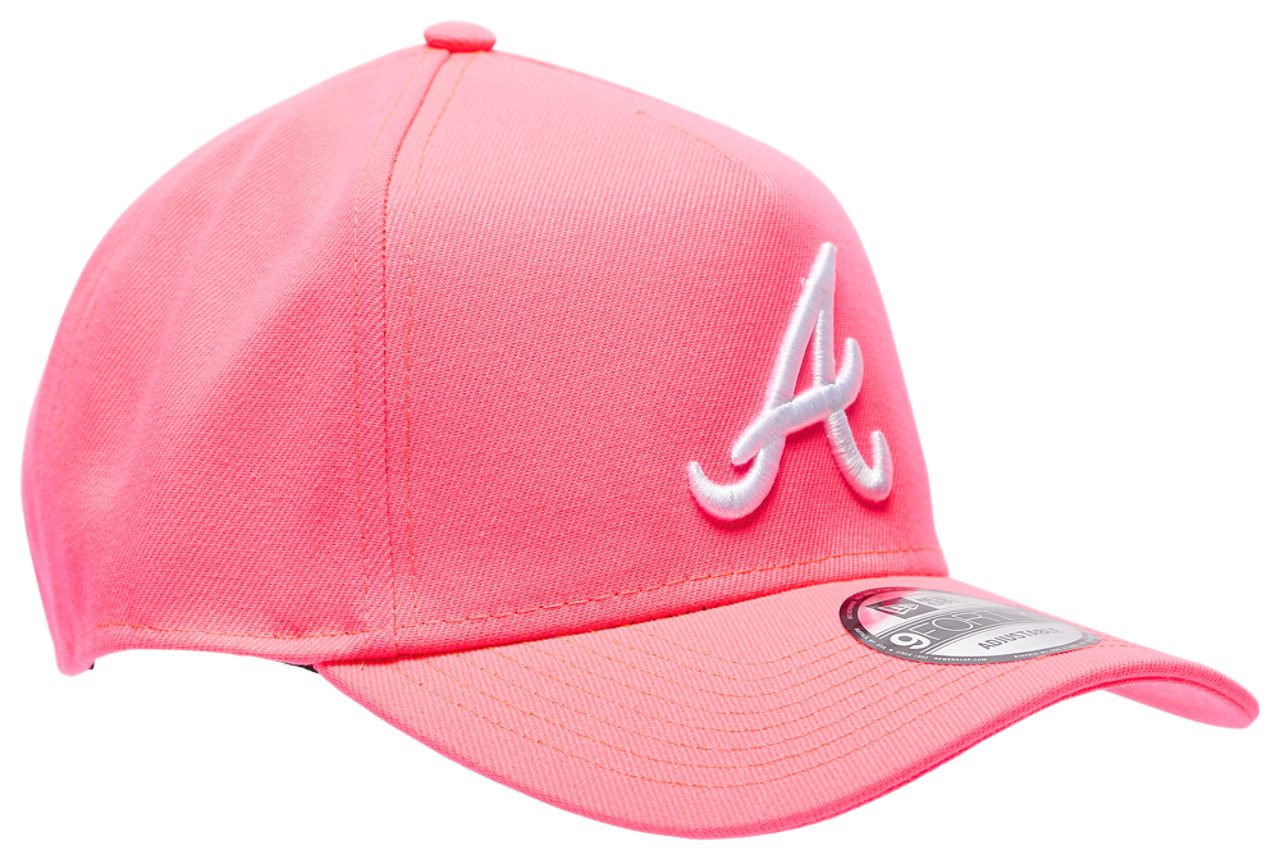 New Era Braves A Frame Neon Adjustable Cap Image 3 of 6. Tap to open photo gallery.