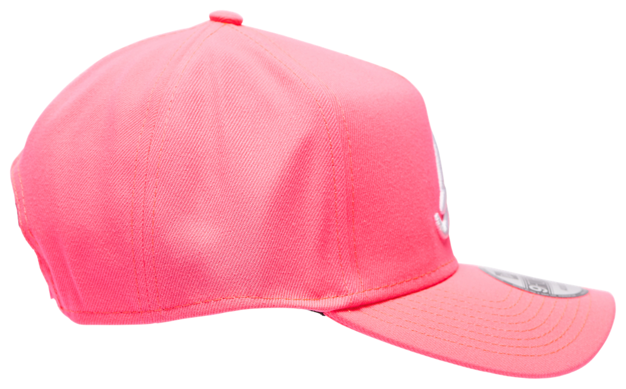 New Era Braves A Frame Neon Adjustable Cap Image 4 of 6. Tap to open photo gallery.