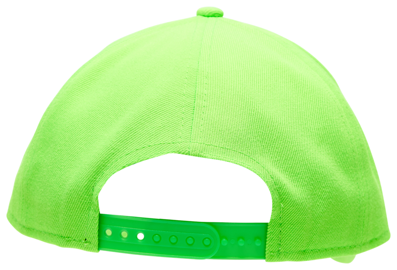 New Era Braves A Frame Neon Adjustable Cap Image 6 of 6. Tap to open photo gallery.