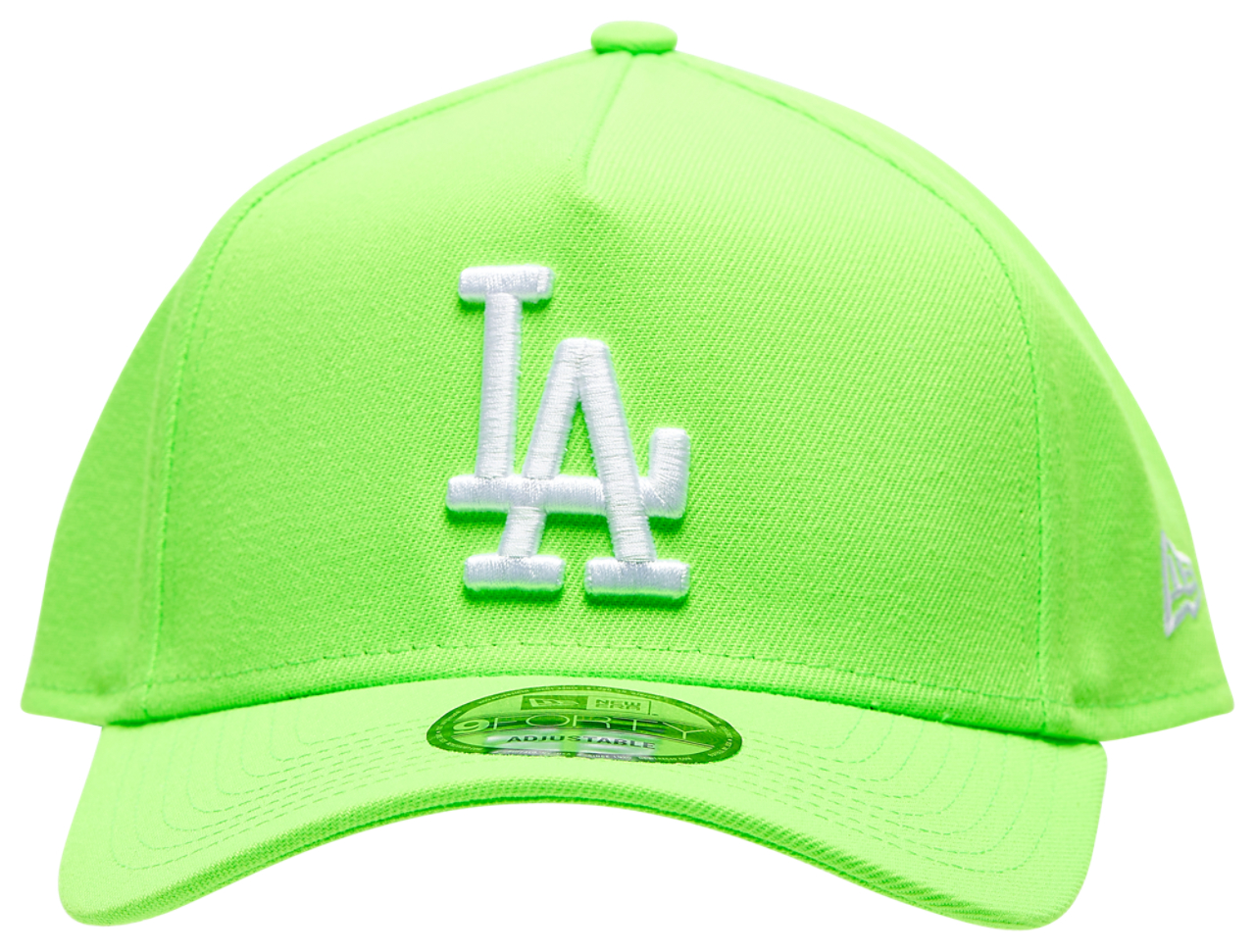 New Era Dodgers A Frame Neon Adjustable Cap Image 2 of 6. Tap to open photo gallery.