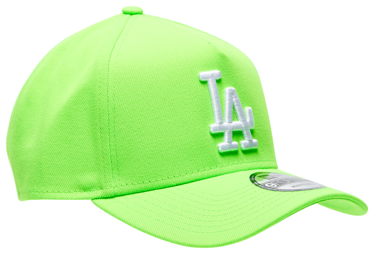 New Era Dodgers A Frame Neon Adjustable Cap Image 3 of 6. Tap to open photo gallery.