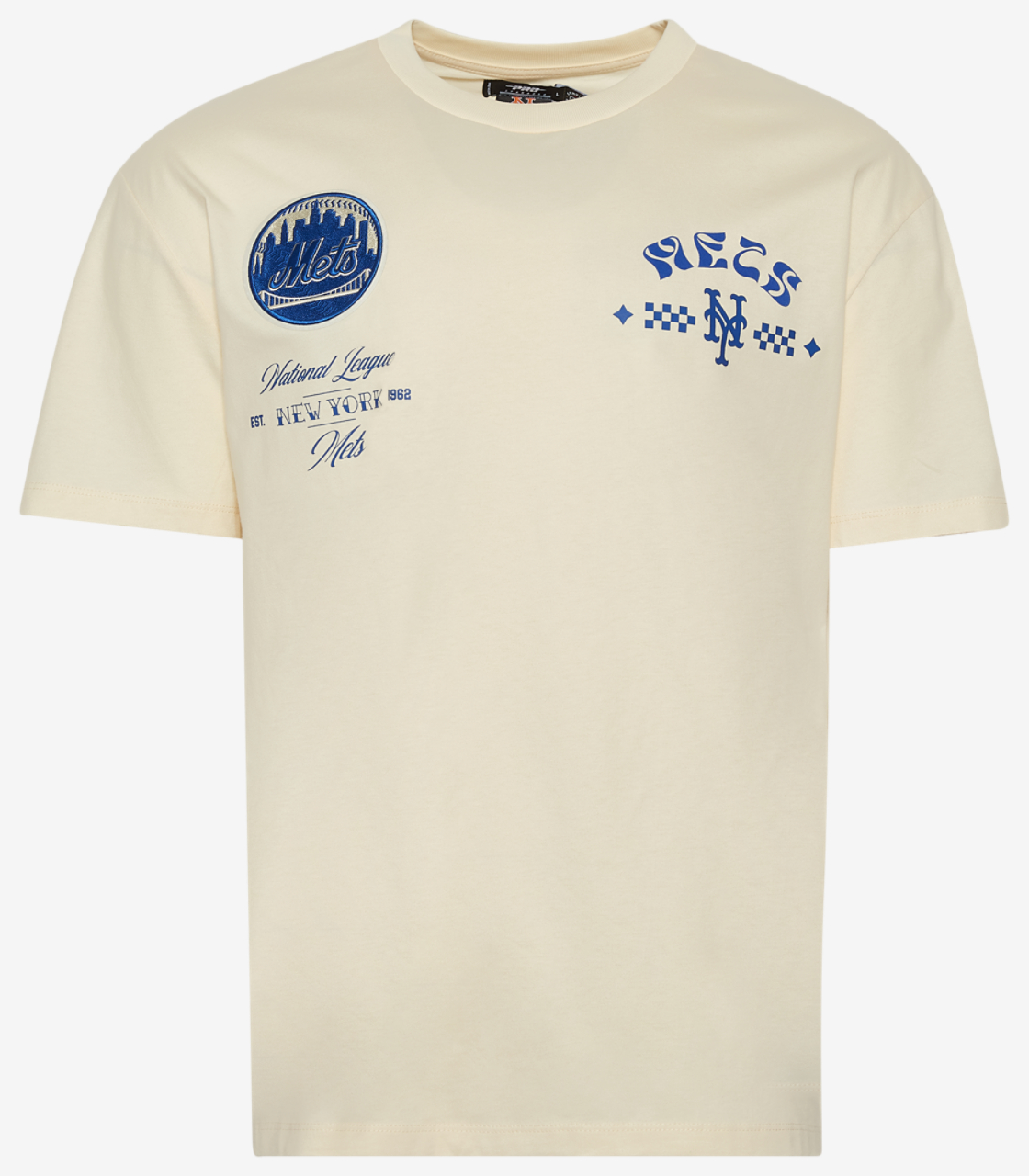 Pro Standard Mets Wavy Pro Drop Shoulder FC T-Shirt Image 1 of 3. Tap to open photo gallery.