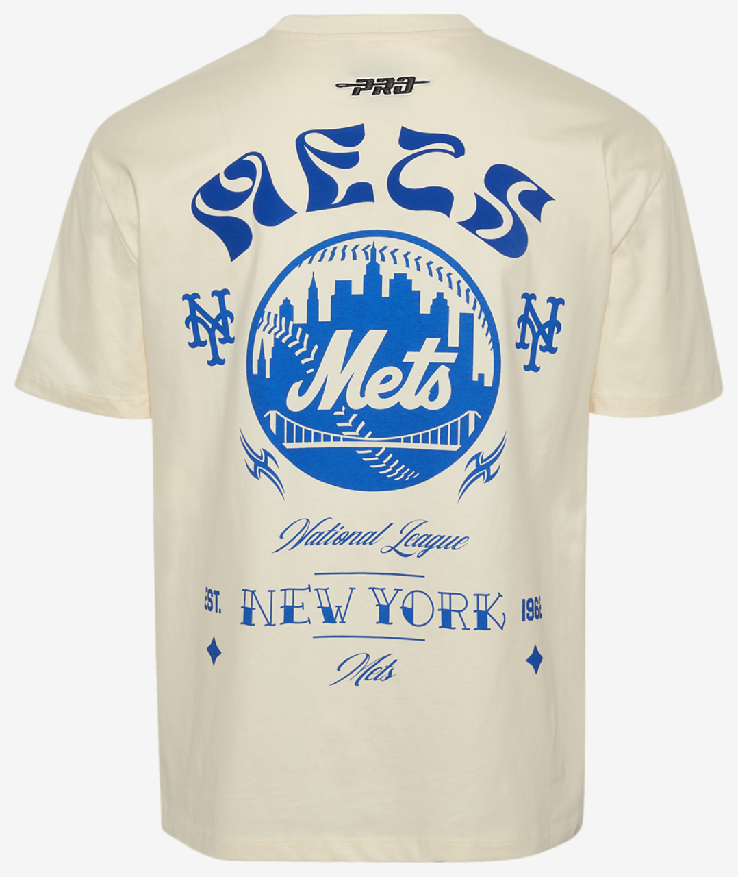 Pro Standard Mets Wavy Pro Drop Shoulder FC T-Shirt Image 2 of 3. Tap to open photo gallery.