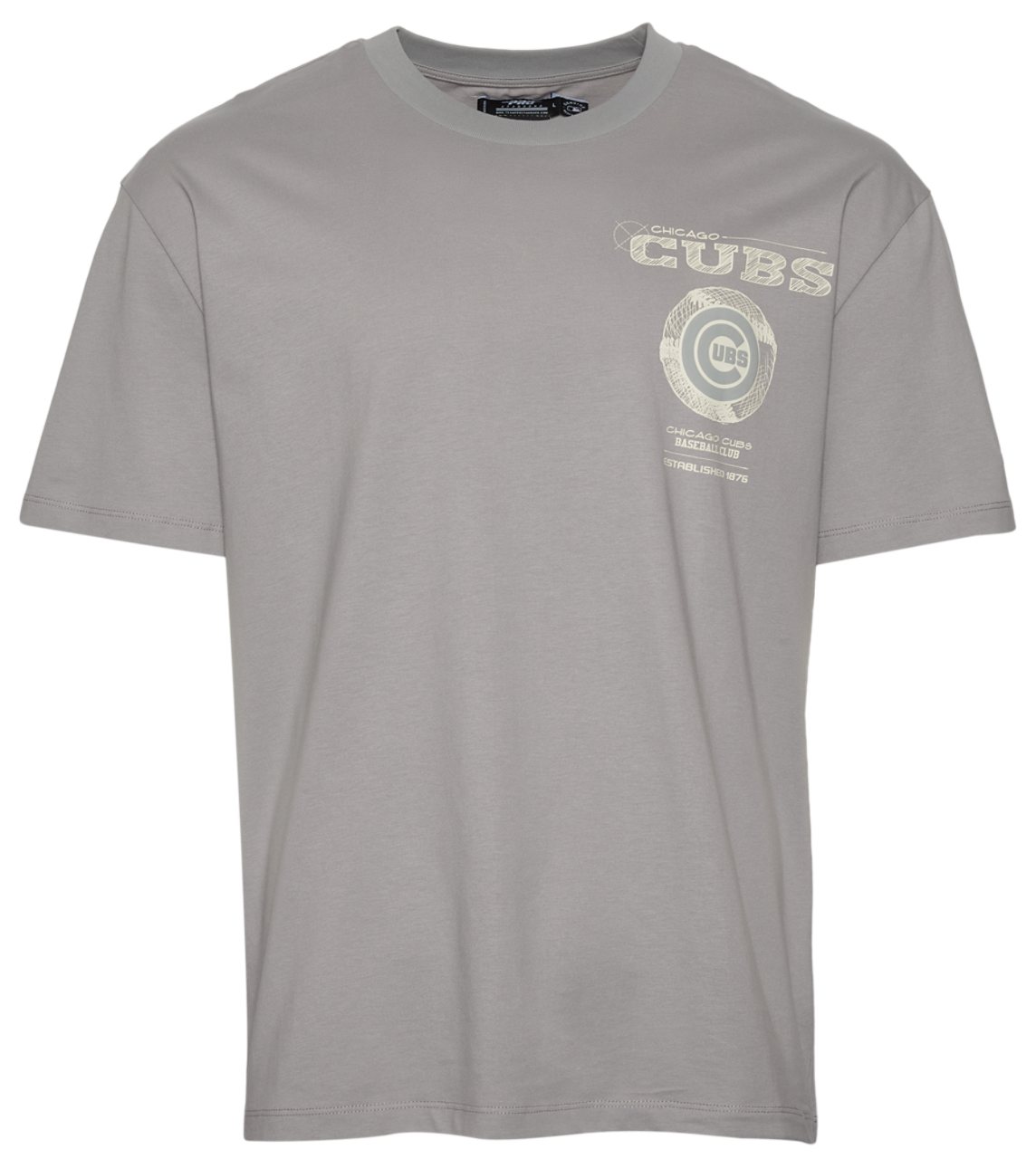 Pro Standard Cubs Blueprint Pro Drop Shoulder FC T-Shirt Image 1 of 3. Tap to open photo gallery.