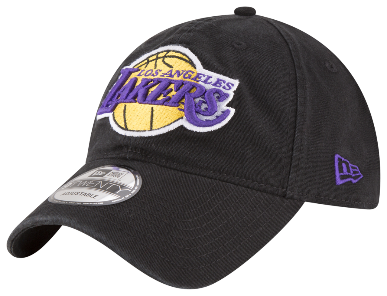 New Era Lakers Core Classic 2.0 9TWENTY Adjustable Hat Image 1 of 7. Tap to open photo gallery.