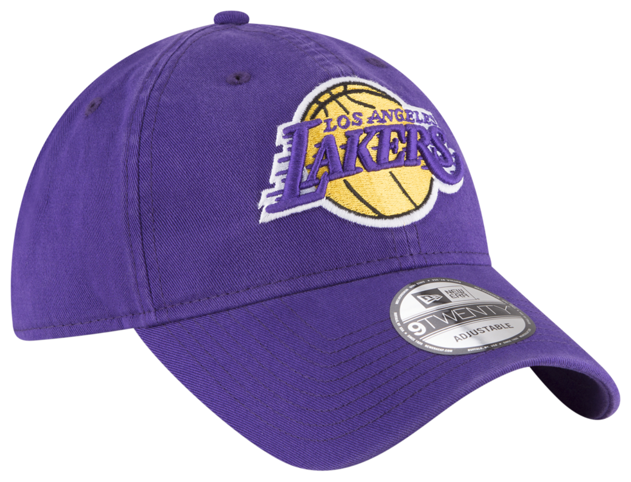 New Era Lakers Core Classic 2.0 9TWENTY Adjustable Hat Image 4 of 7. Tap to open photo gallery.
