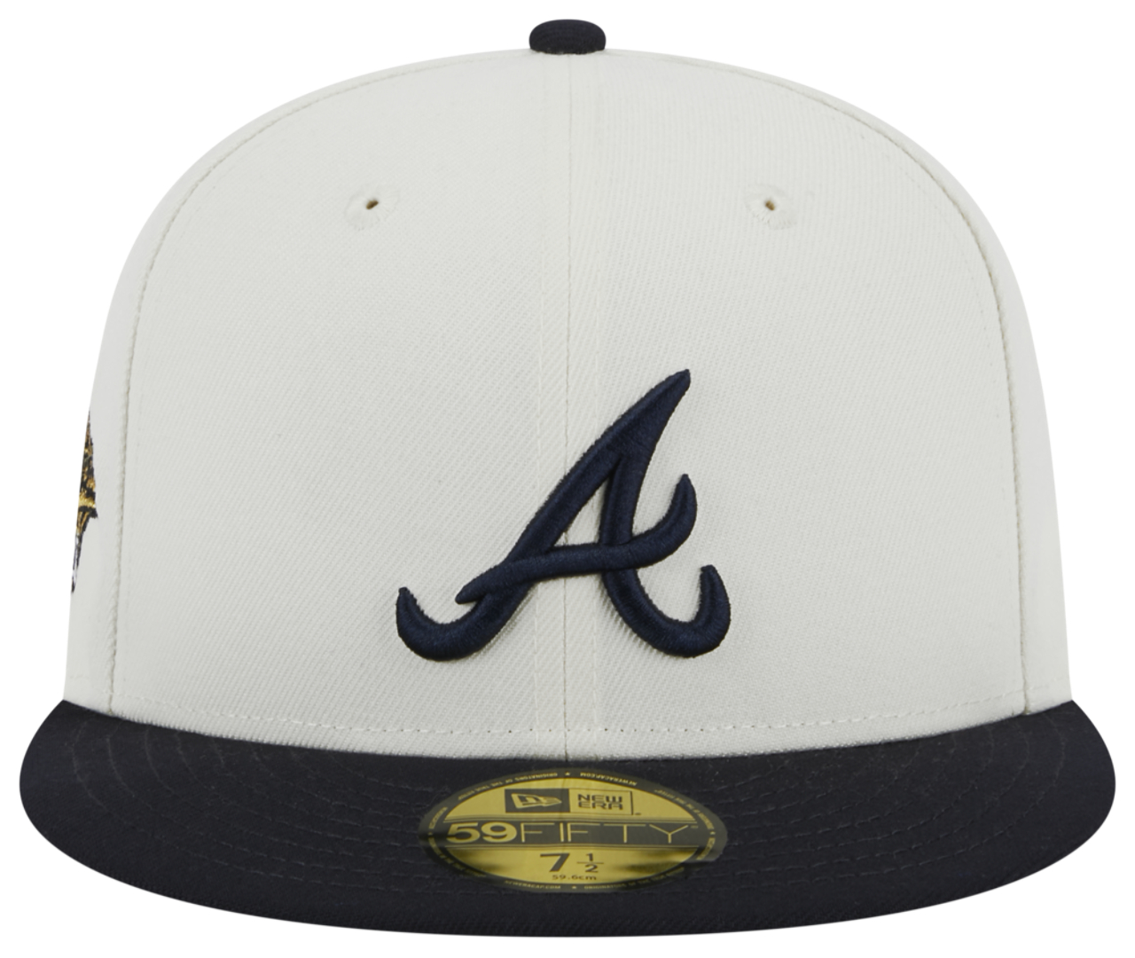New Era Braves 5950 Retro Fitted Cap Image 2 of 7. Tap to open photo gallery.