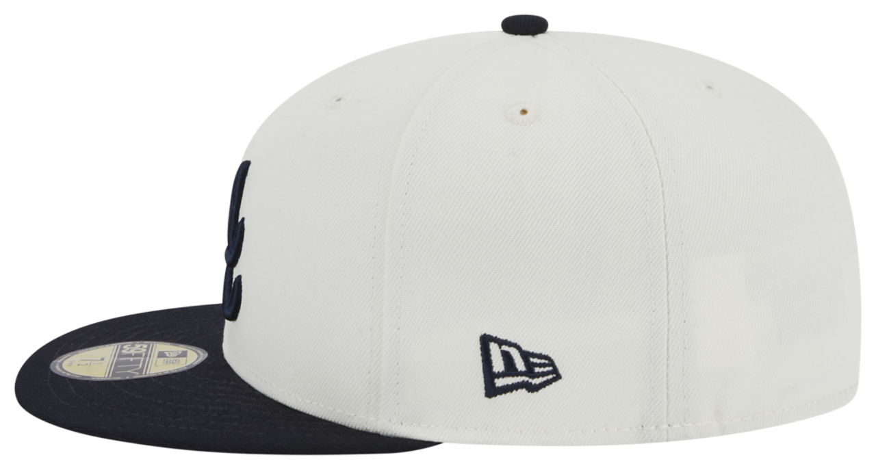 New Era Braves 5950 Retro Fitted Cap Image 6 of 7. Tap to open photo gallery.