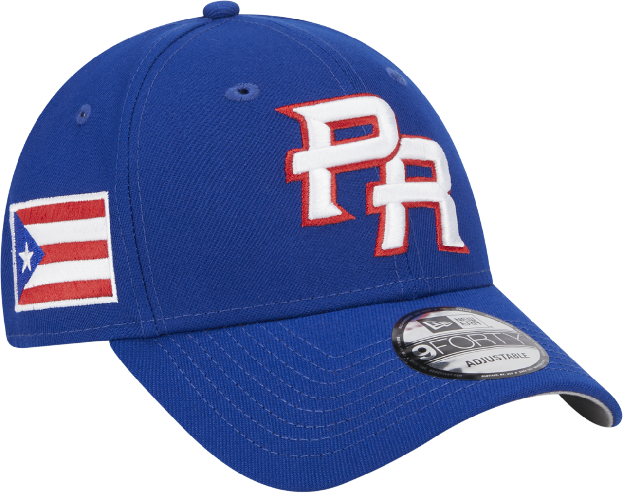New Era Puerto Rico WBC Adjustable Hat Image 3 of 6. Tap to open photo gallery.