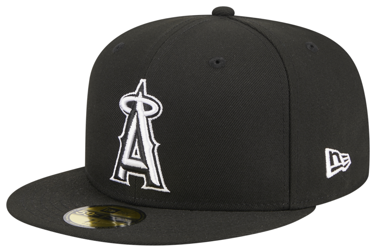 New Era Angels 5950 Evergreen Side Patch Fitted Hat Image 1 of 7. Tap to open photo gallery.