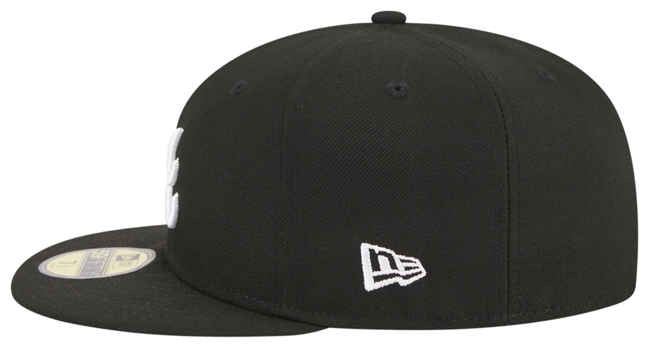 New Era Braves 5950 Evergreen Side Patch Fitted Hat Image 6 of 7. Tap to open photo gallery.