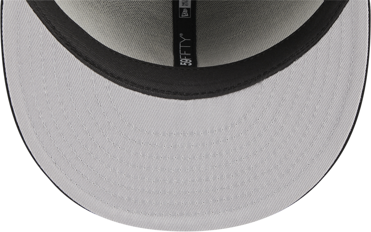 New Era Braves 5950 Evergreen Side Patch Fitted Hat Image 7 of 7. Tap to open photo gallery.