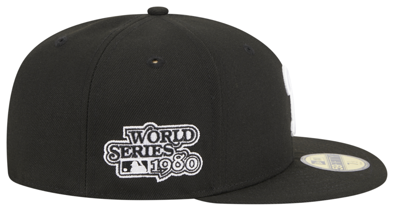 New Era Phillies 5950 Evergreen Side Patch Fitted Hat Image 4 of 7. Tap to open photo gallery.