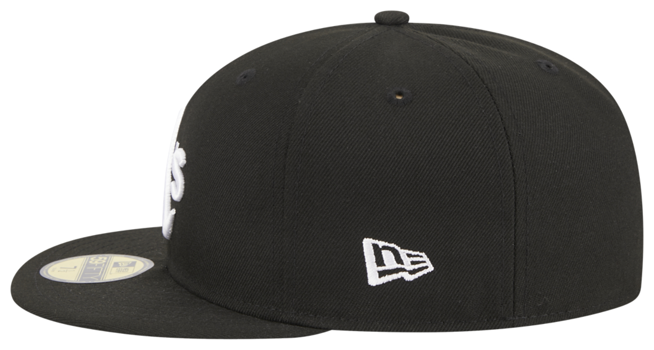 New Era Athletics 5950 Evergreen Side Patch Fitted Hat Image 3 of 6. Tap to open photo gallery.