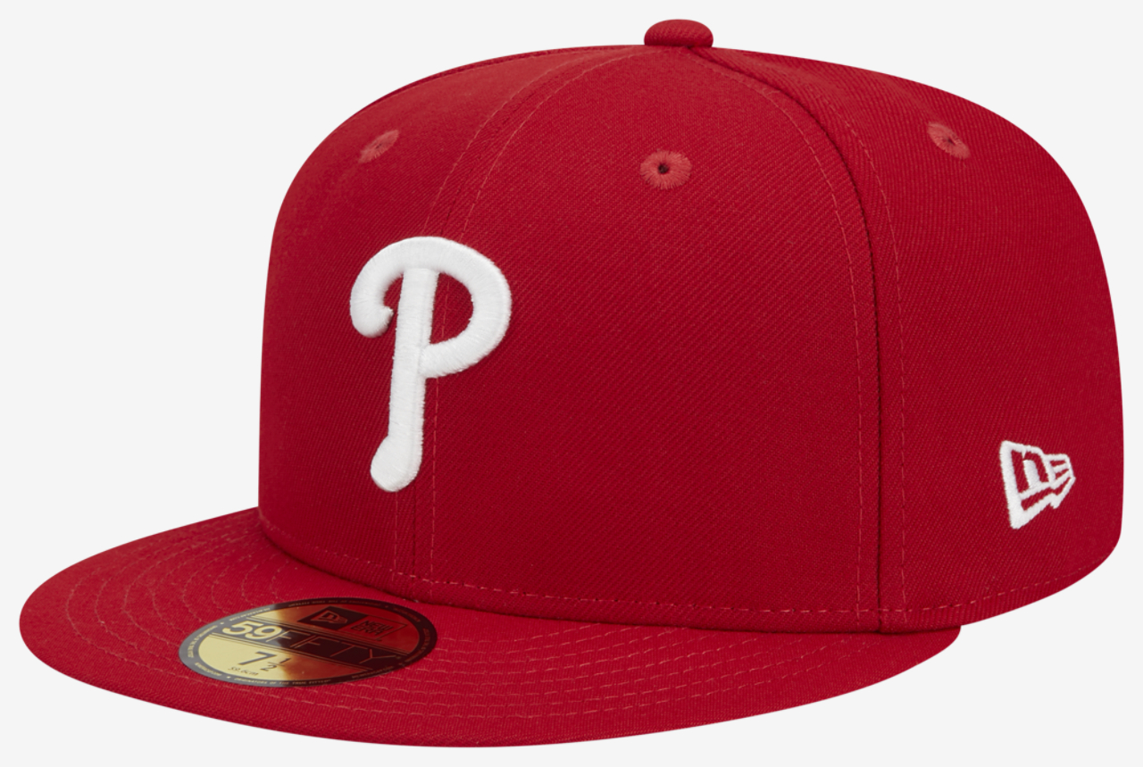 New Era Phillies 5950 Evergreen Side Patch Fitted Hat Image 1 of 7. Tap to open photo gallery.