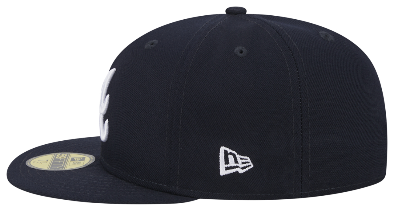 New Era Braves 5950 Evergreen Side Patch Fitted Hat | Foot Locker