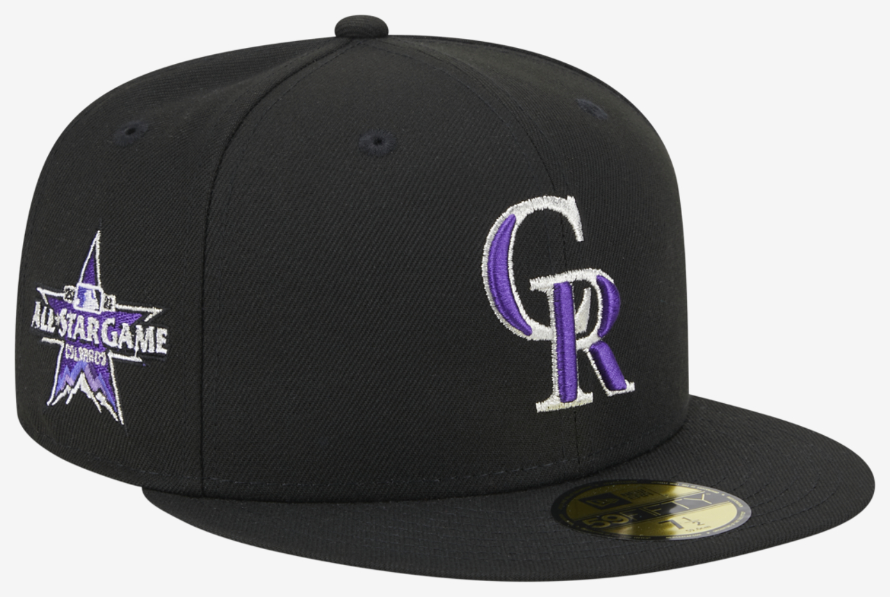 New Era Rockies 5950 Evergreen Side Patch Fitted Hat Image 3 of 7. Tap to open photo gallery.