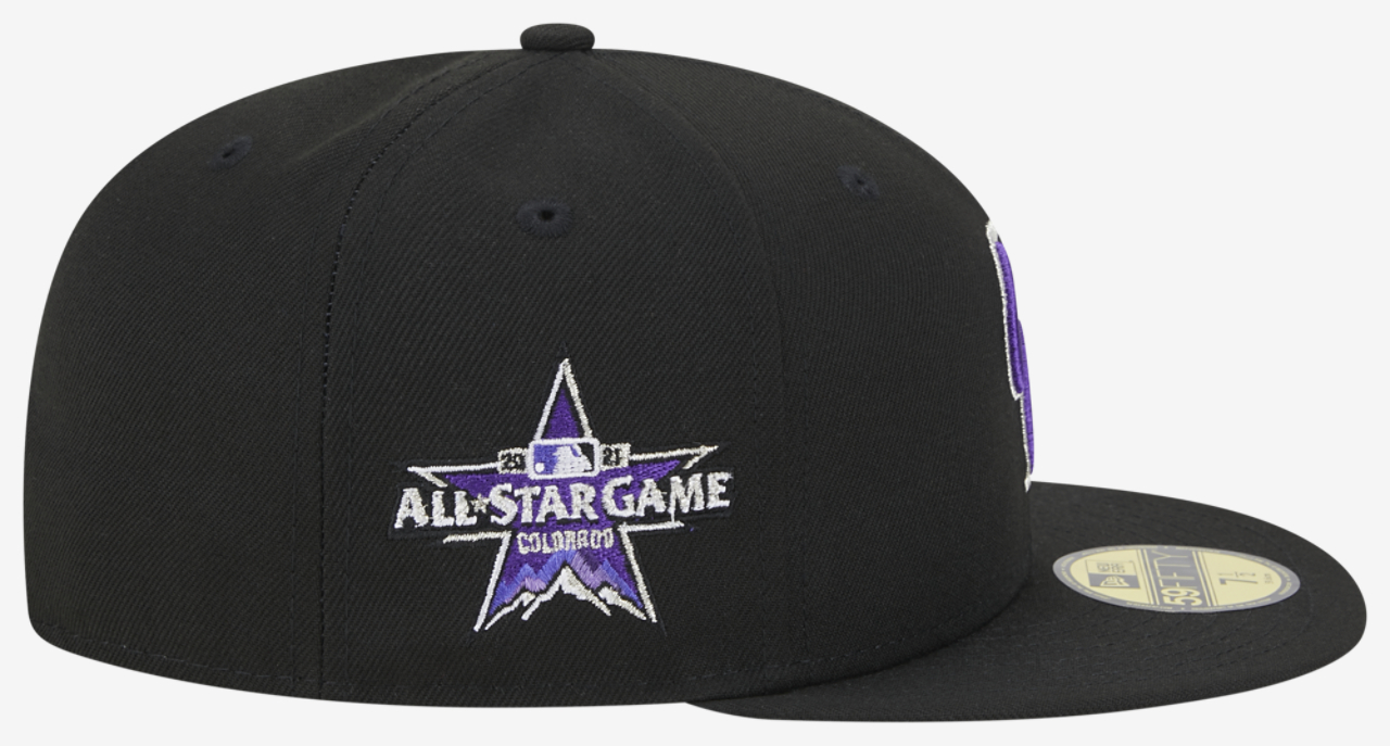 New Era Rockies 5950 Evergreen Side Patch Fitted Hat Image 4 of 7. Tap to open photo gallery.