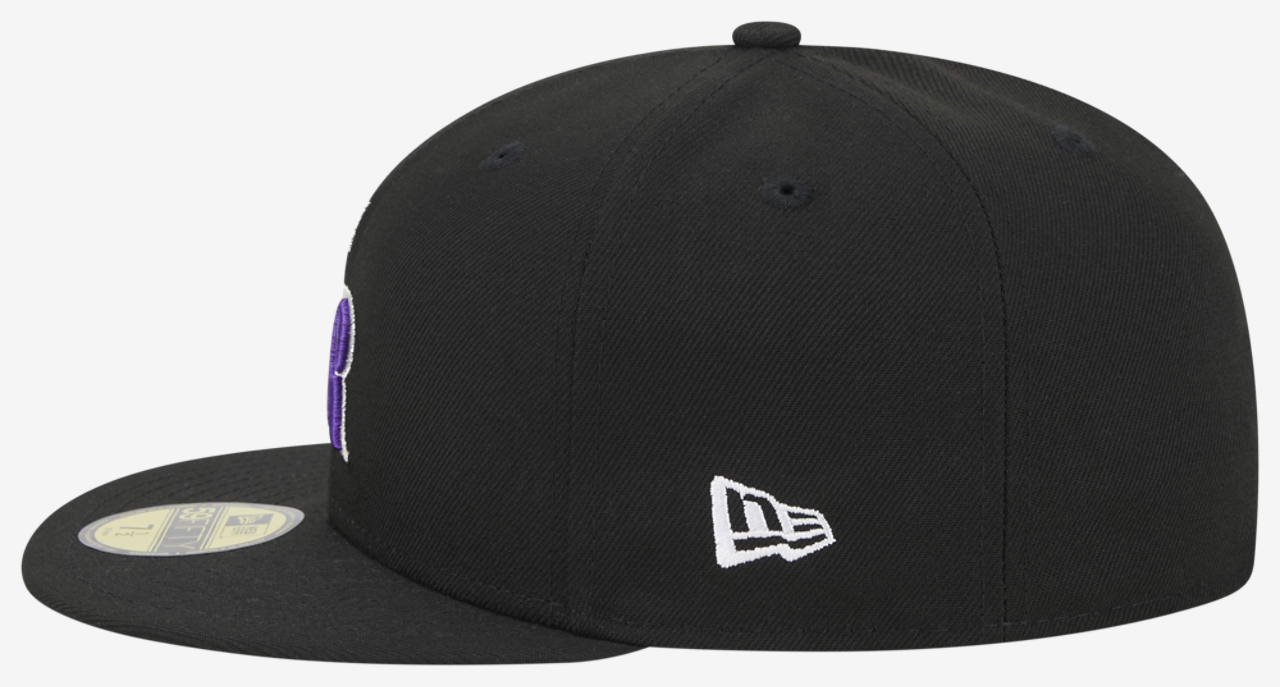 New Era Rockies 5950 Evergreen Side Patch Fitted Hat Image 6 of 7. Tap to open photo gallery.
