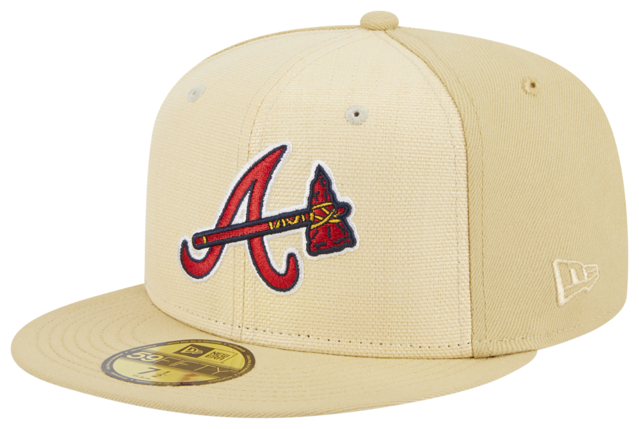 New Era Braves Raffia Cap Image 1 of 7. Tap to open photo gallery.
