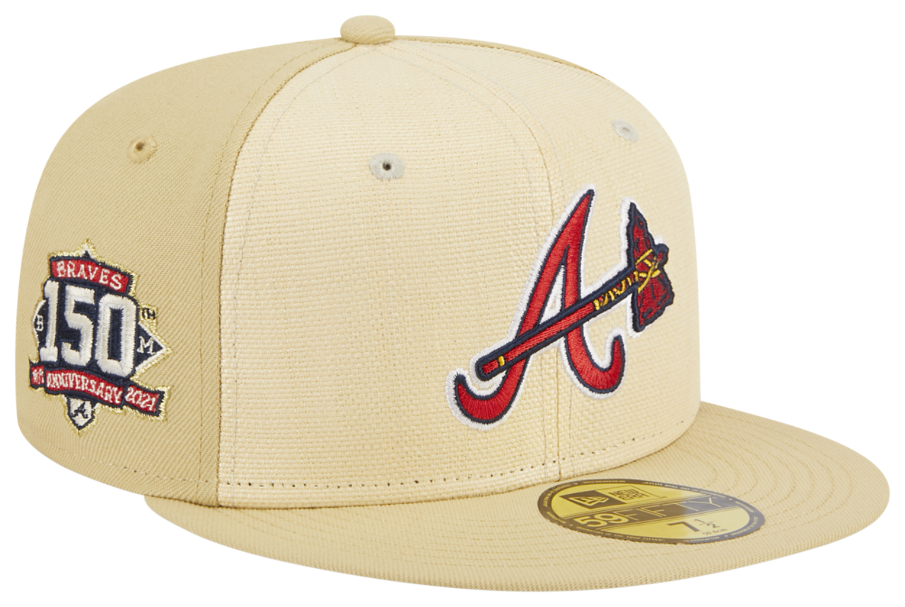 New Era Braves Raffia Cap Image 3 of 7. Tap to open photo gallery.