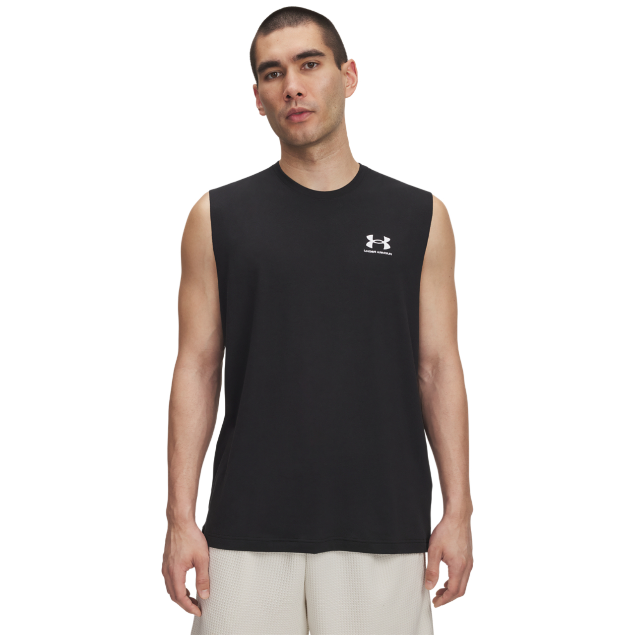 Under Armour Icon Sleeveless Tank Image 1 of 2. Tap to open photo gallery.
