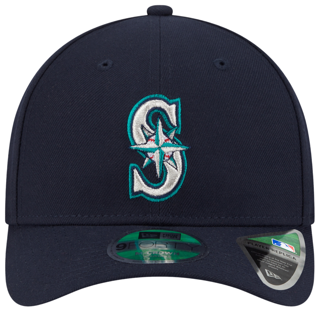 New Era Mariners Player Replica 9FORTY Cap Image 2 of 7. Tap to open photo gallery.