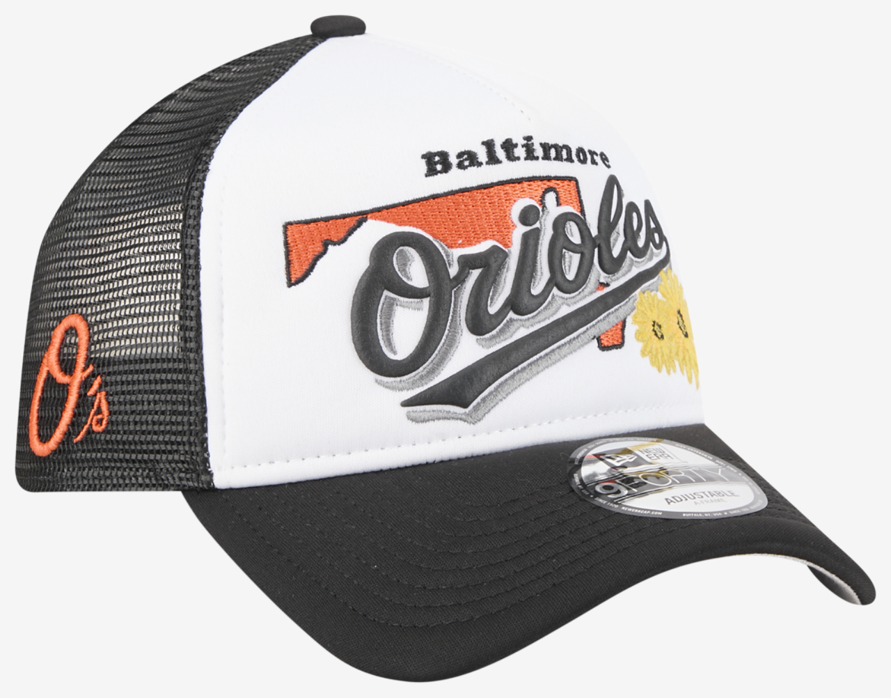 New Era Orioles State Flower Cap Image 3 of 7. Tap to open photo gallery.