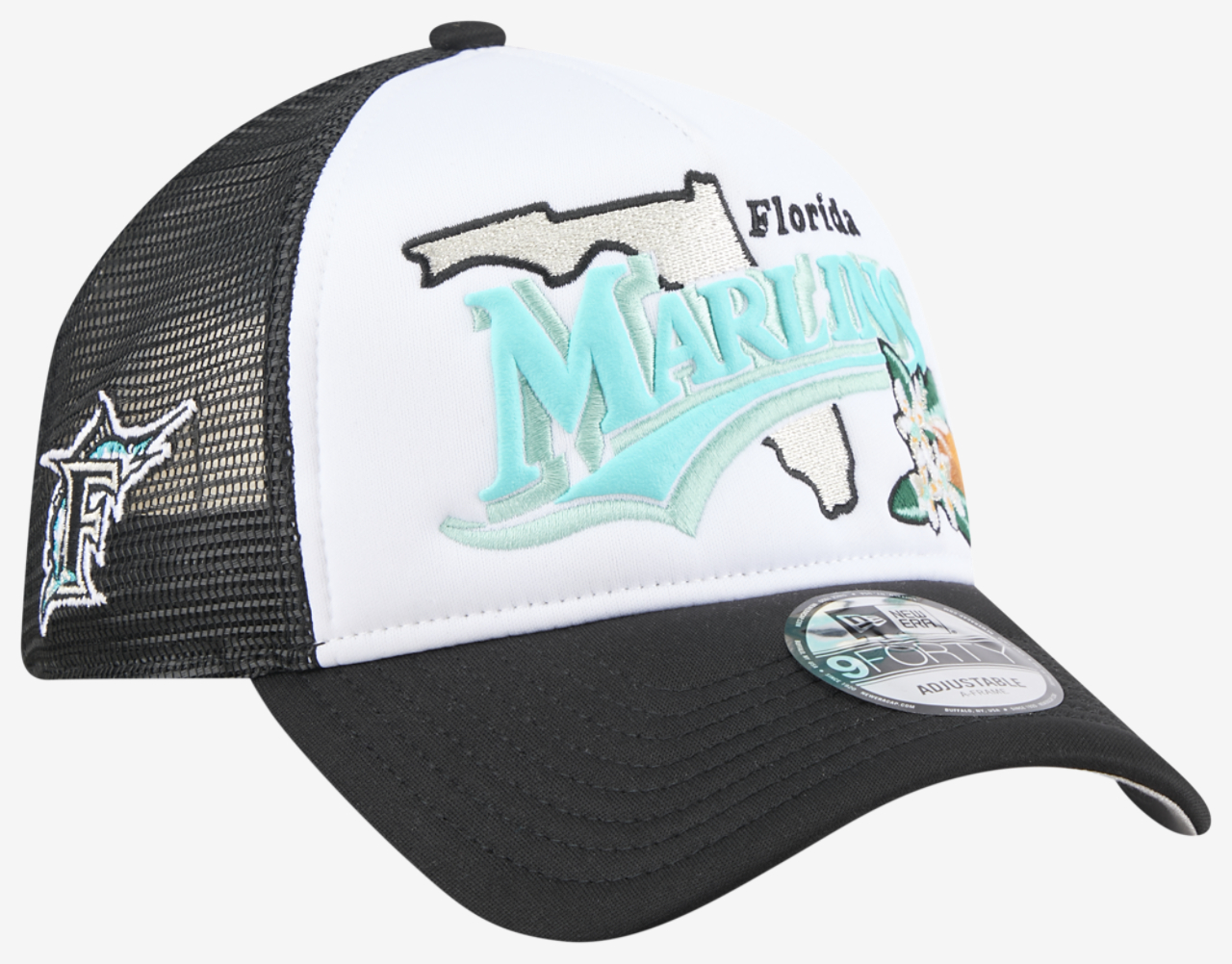New Era Marlins State Flower Cap Image 3 of 7. Tap to open photo gallery.