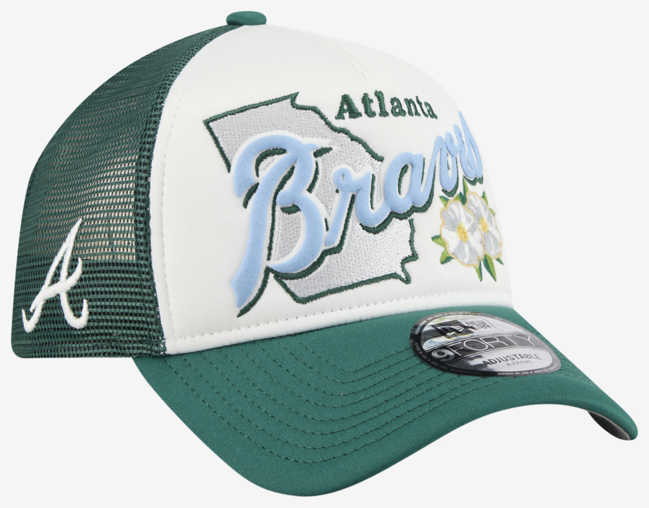 New Era Braves State Flower Cap Image 3 of 7. Tap to open photo gallery.