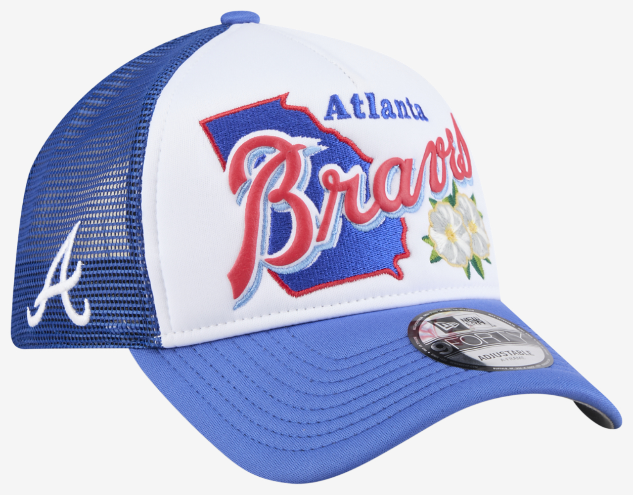 New Era Braves State Flower Cap Image 3 of 7. Tap to open photo gallery.