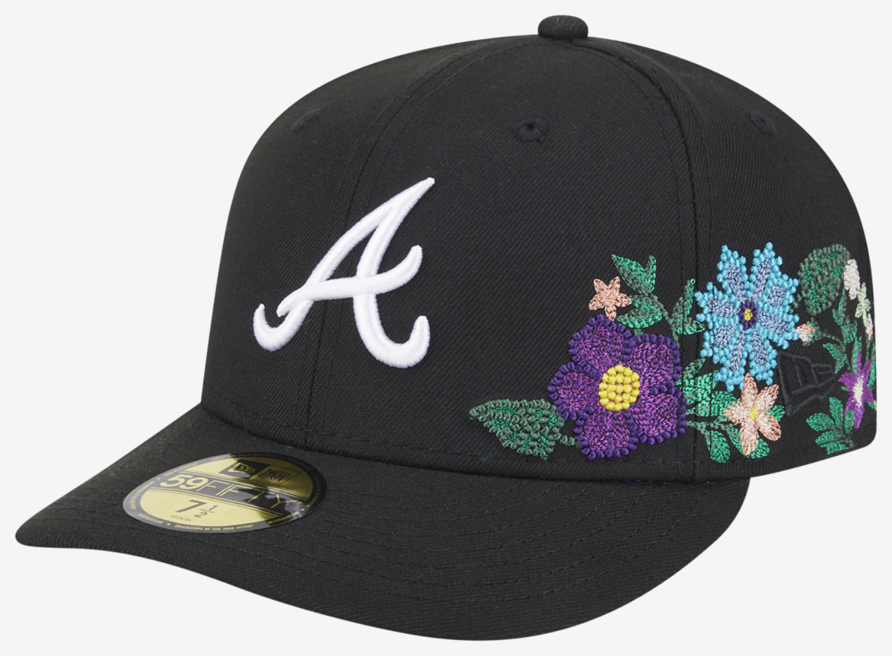 New Era Braves Tonal Florals Cap Image 1 of 7. Tap to open photo gallery.