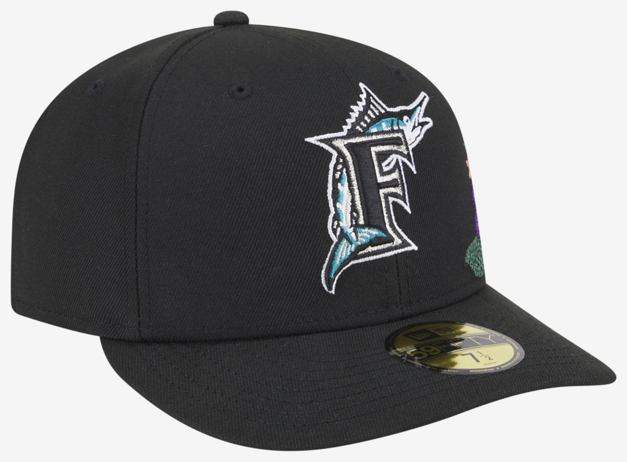 New Era Marlins Tonal Florals Cap Image 3 of 7. Tap to open photo gallery.