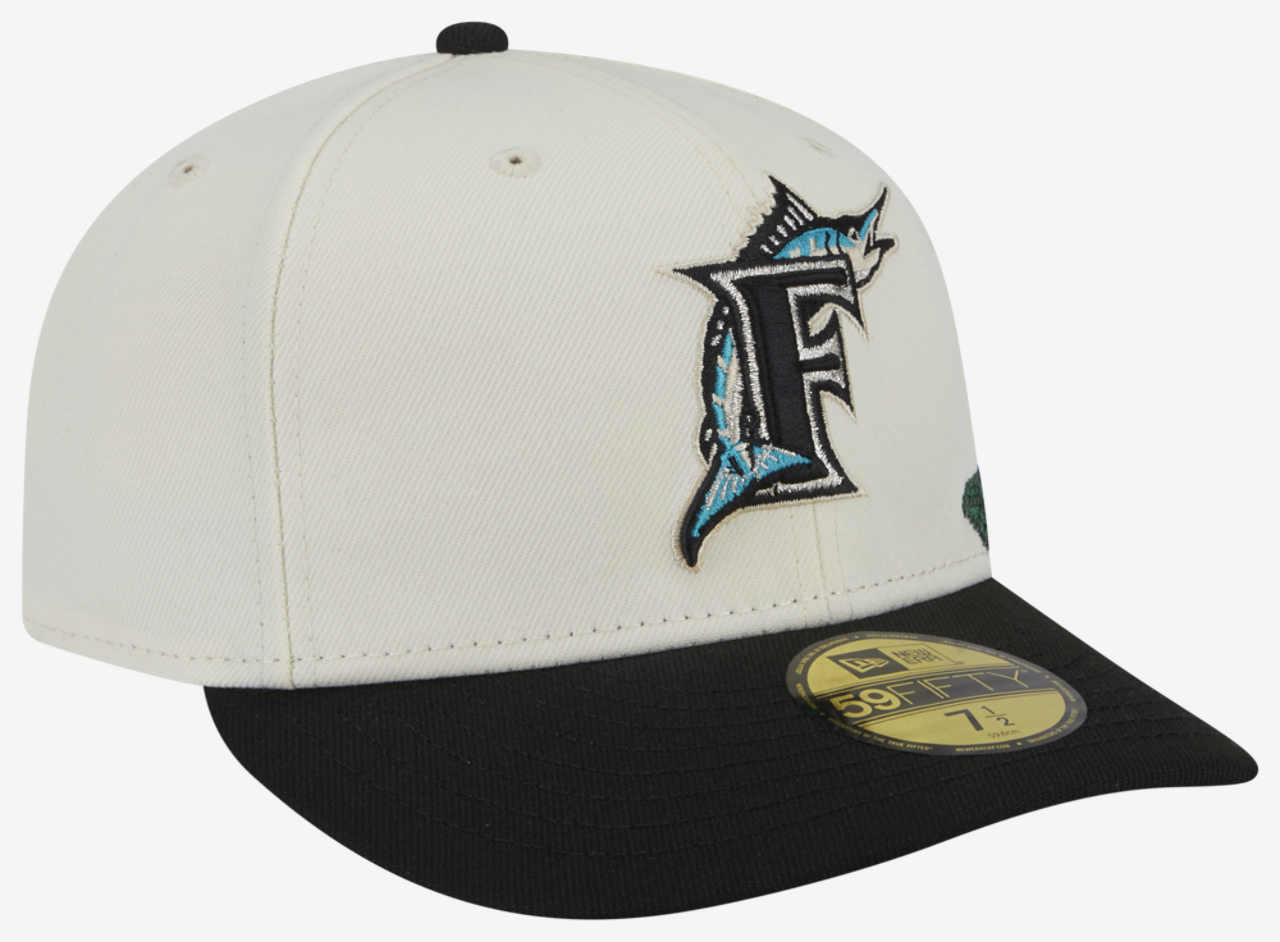 New Era Marlins Tonal Florals Cap Image 3 of 7. Tap to open photo gallery.