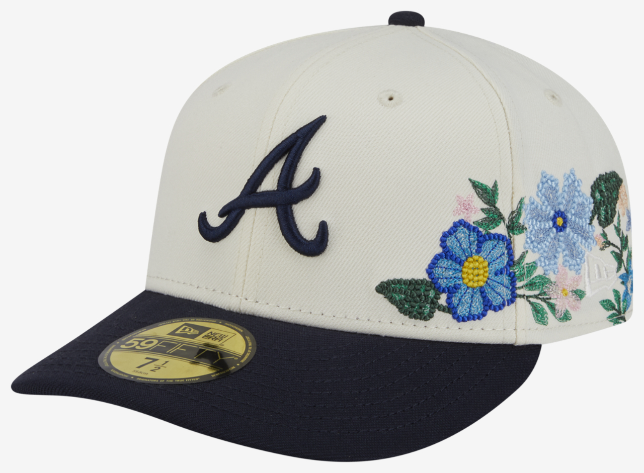New Era Braves Tonal Florals Cap Image 1 of 7. Tap to open photo gallery.